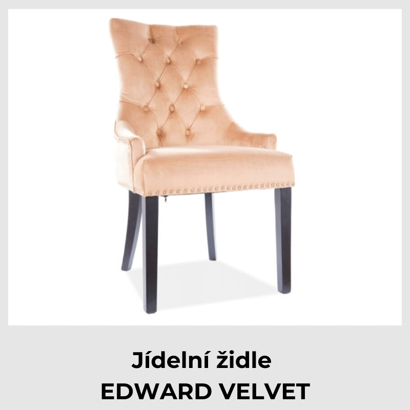 Stolička EDWARD VELVET v luxusnom dizajne